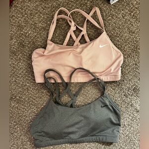 Nike sports bras (size L)